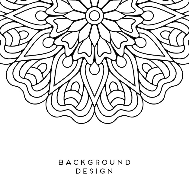 Vector mandala background