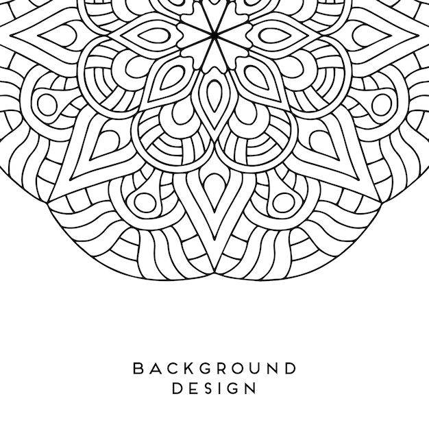 Vector mandala background