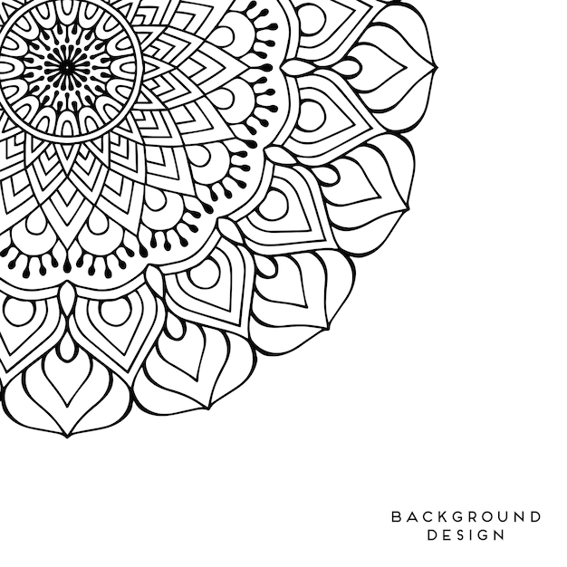 Vector mandala background