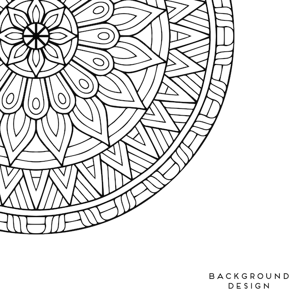 Vector mandala background