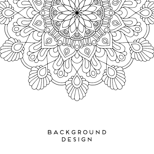 Vector mandala background