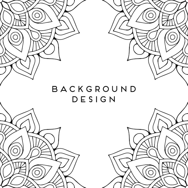 Vector mandala background