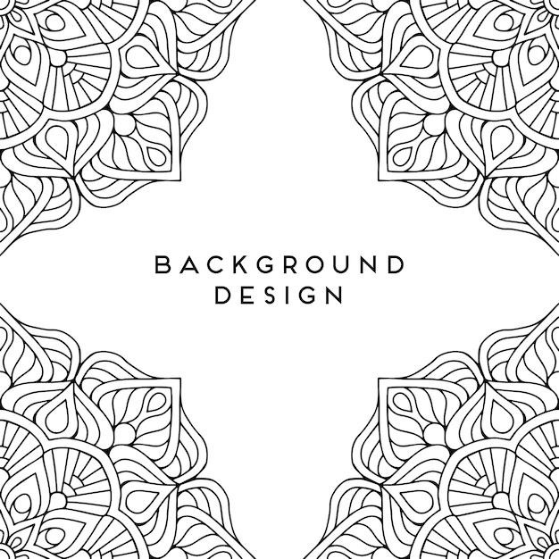 Vector mandala background