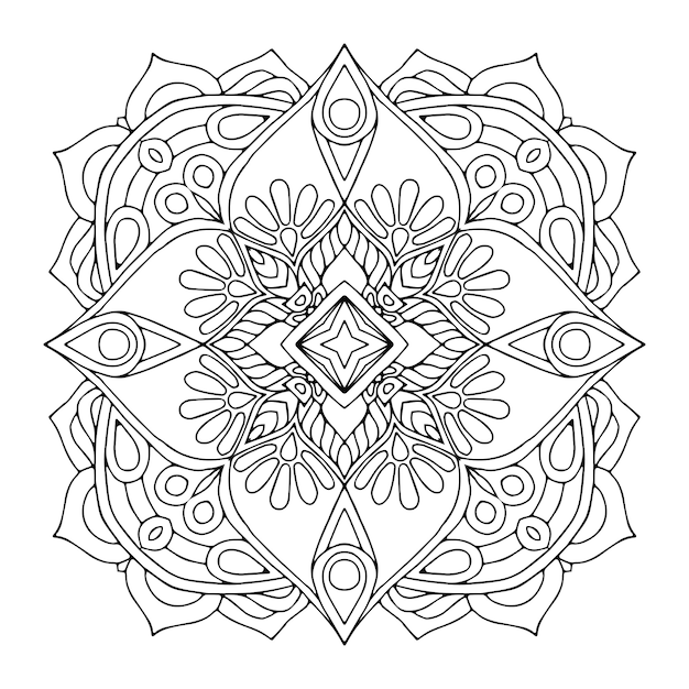 Vector mandala background