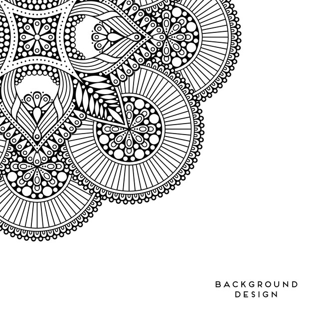 Vector mandala background