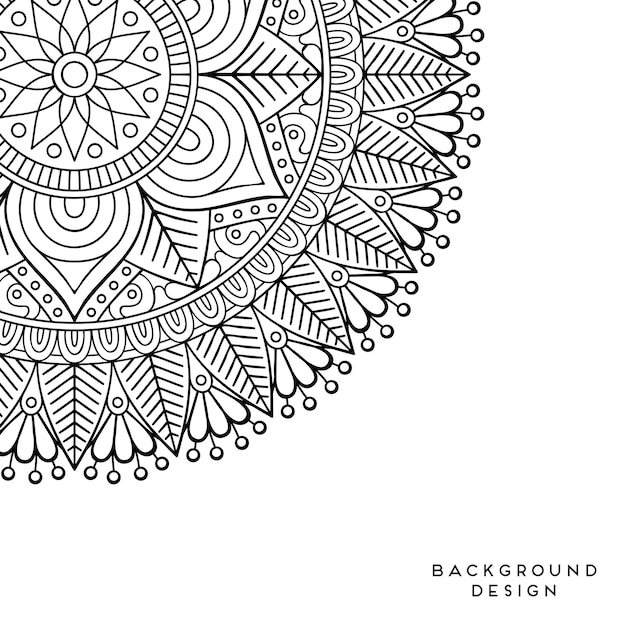 Vector mandala background