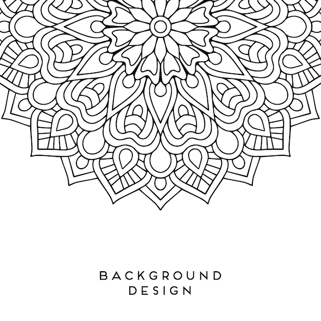 Vector mandala background