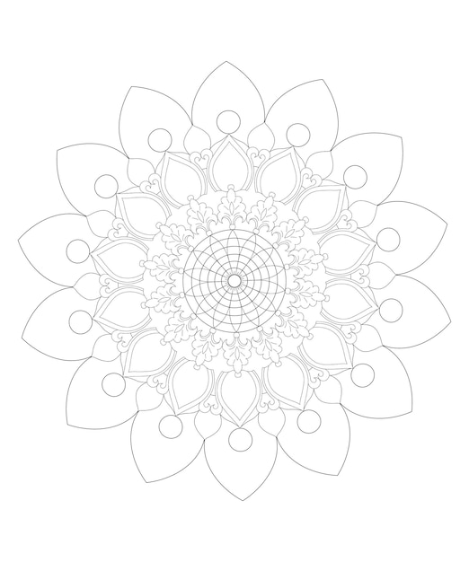 Vector Mandala Coloring Pages amp Books