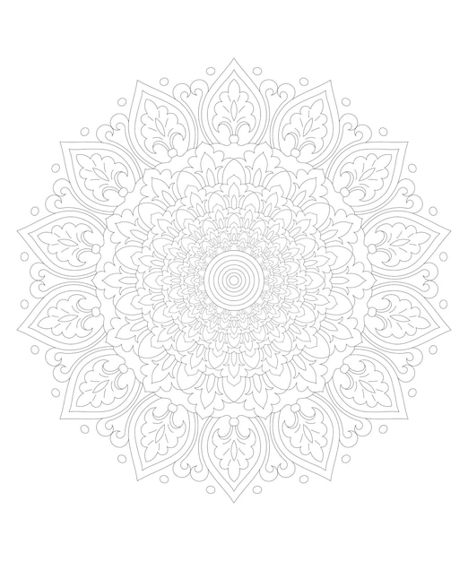 Vector Mandala Coloring Pages amp Books