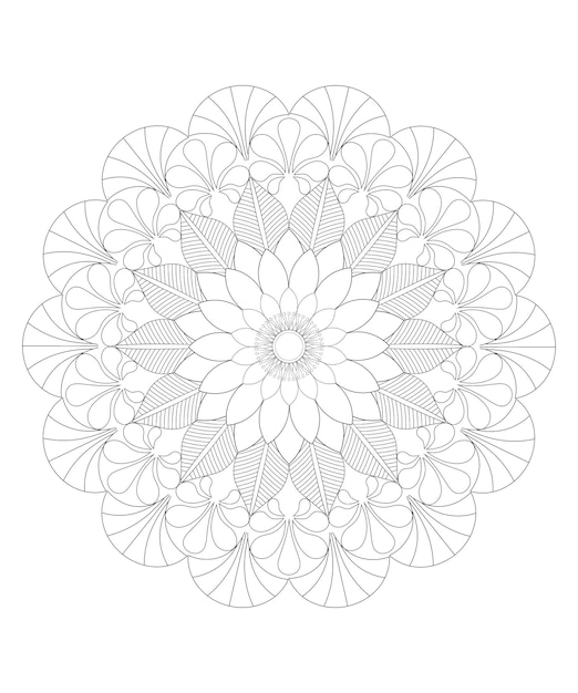 Vector Mandala Coloring Pages amp Books