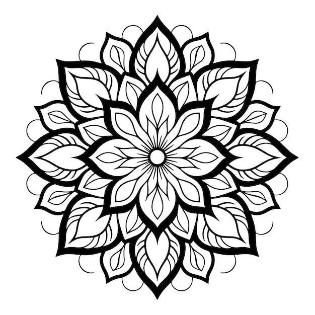 Vector vector mandala design illustration mandala coloring pages vector laser cut files