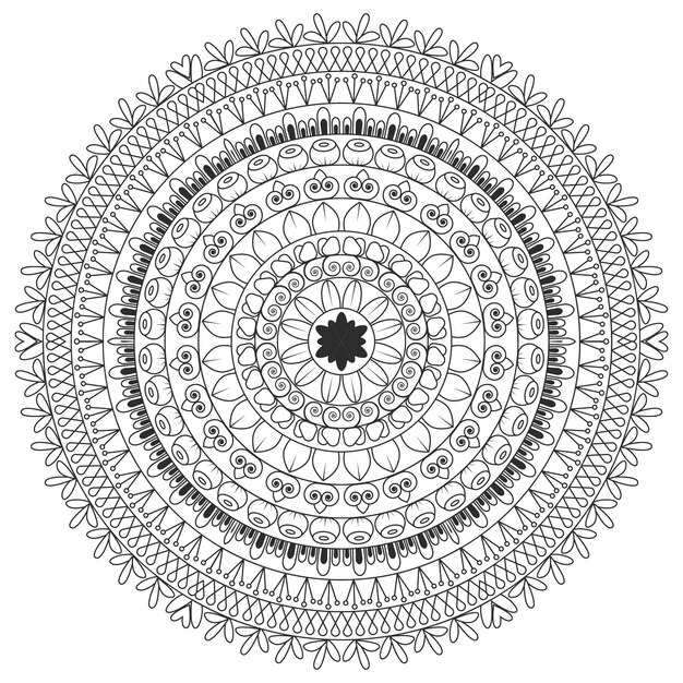 Disegno vettoriale mandala