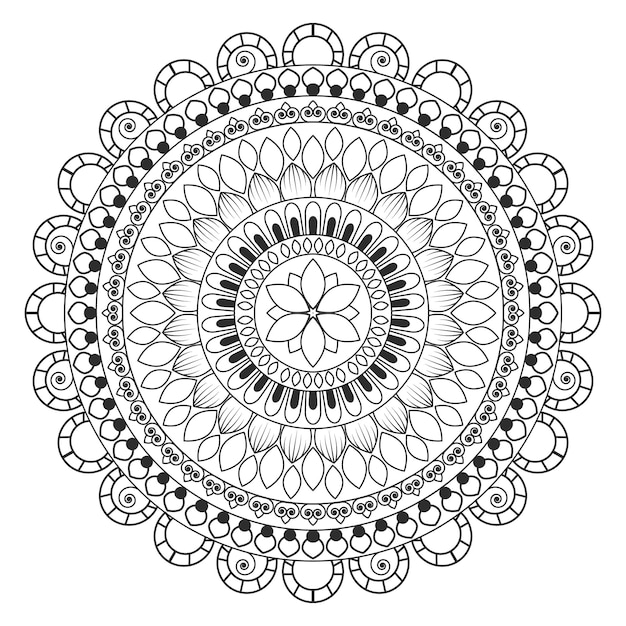 Disegno vettoriale mandala