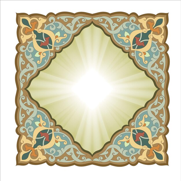 Vector Mandala Frame and border Luxury Design 