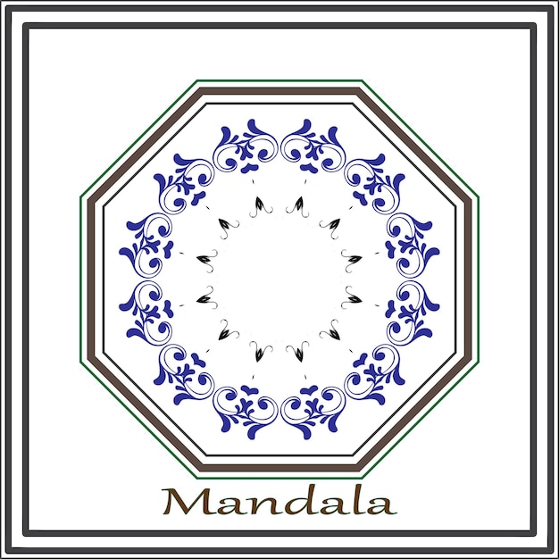 Disegno illustratore di mandala vettoriale