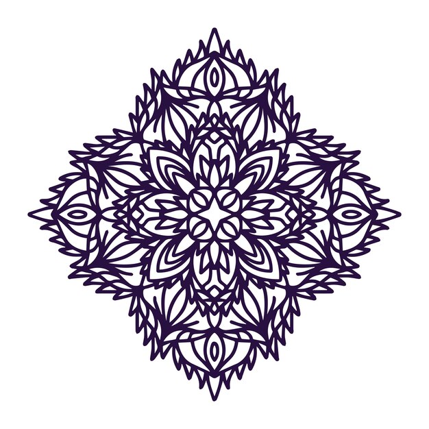 Vector mandala isolated on a white background