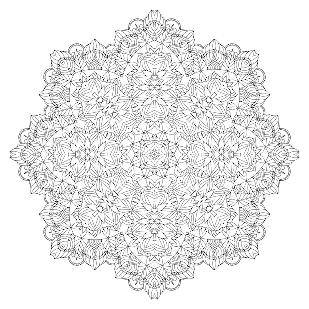 Vector mandala kunst ontwerp bloemen mandala kunst