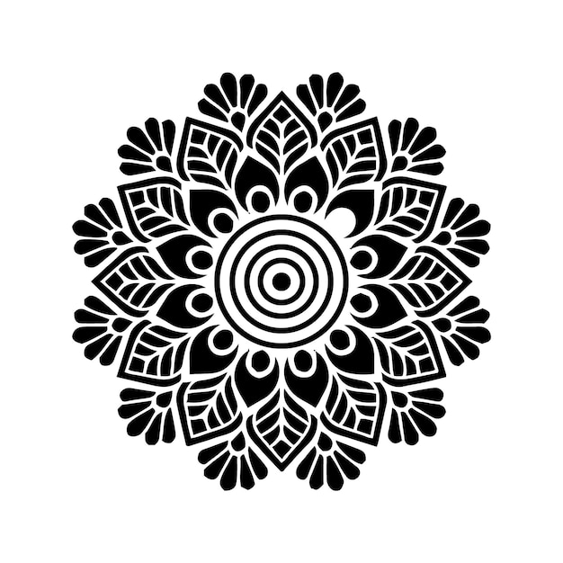 Vector mandala kunst ontwerp eenvoudig mandala ontwerp bloemen mandala kunst mooi Mandala artwork