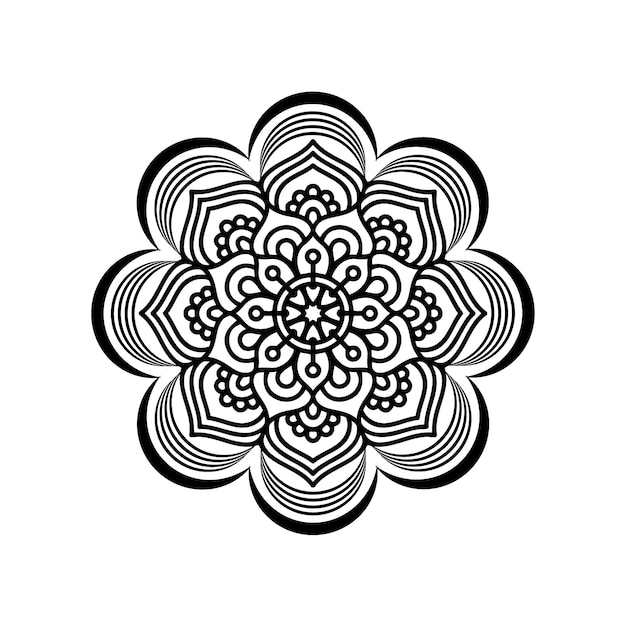 Vector mandala kunst ontwerp eenvoudig mandala ontwerp bloemen mandala kunst mooi Mandala artwork