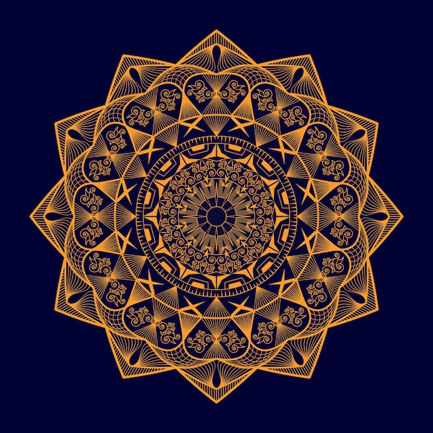 Vector mandala Luxury mandala design background