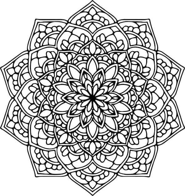 Vector Mandala Mandala bloem