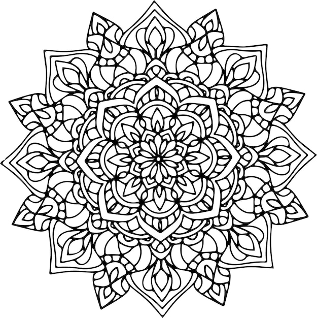 Vector Mandala Mandala bloem