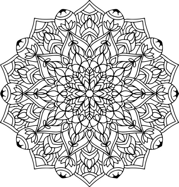 Vector Mandala Mandala flower