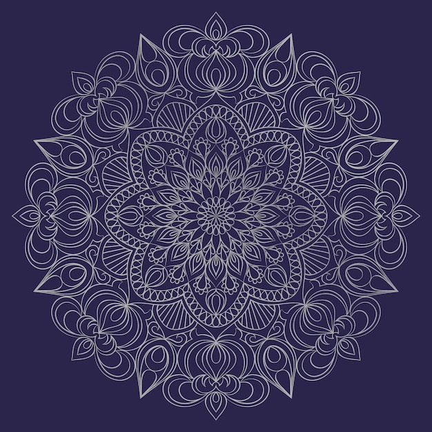 Vector mandala ornament. vintage decorative elements