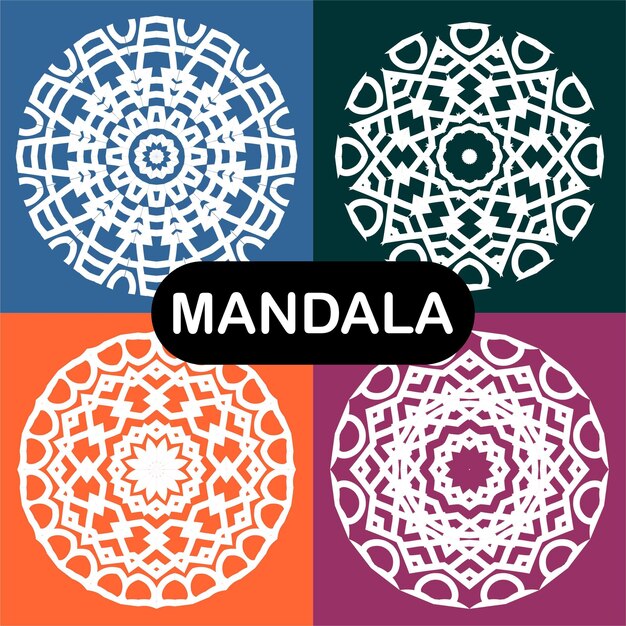 Set di mandala vettoriale