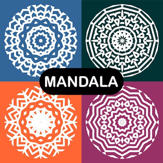 vector mandala set