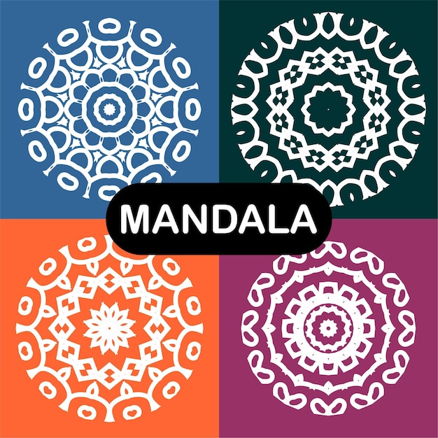 vector mandala set