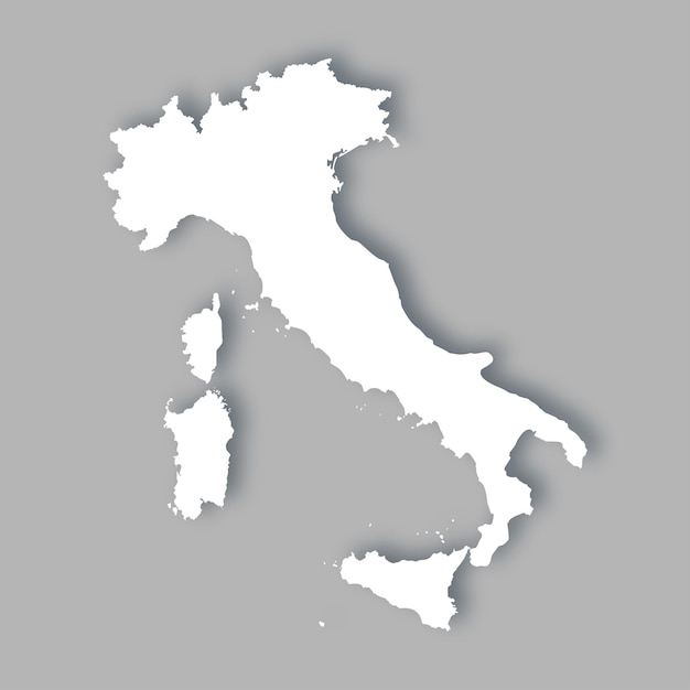 Mappa vettoriale dell'italia