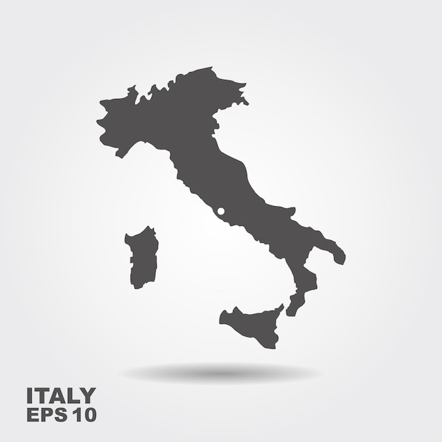 イタリアのベクトル地図