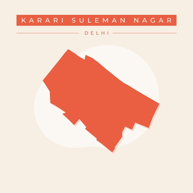 Vector vector map of kirarri suleman nagar illustration