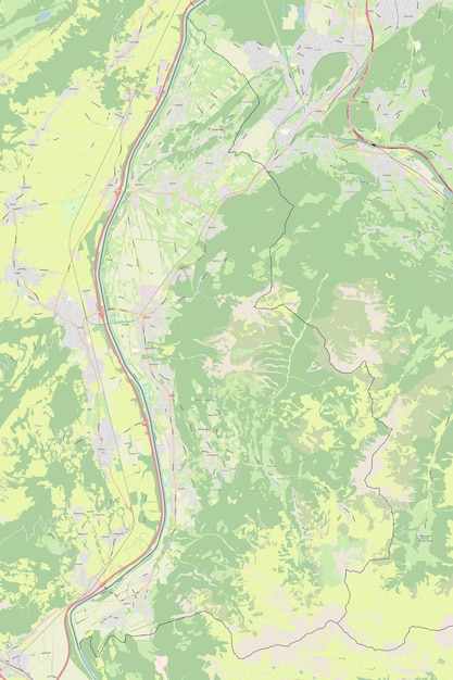 Vector map of liechtenstein data from openstreetmap