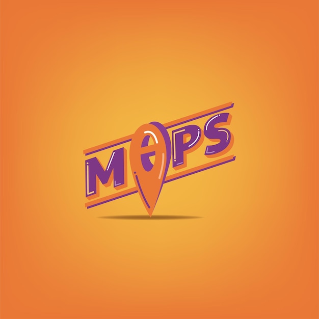 vector map logo design element