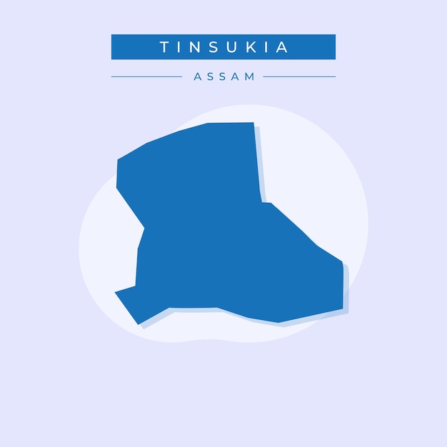 벡터 tinsukia 그림의 벡터 지도