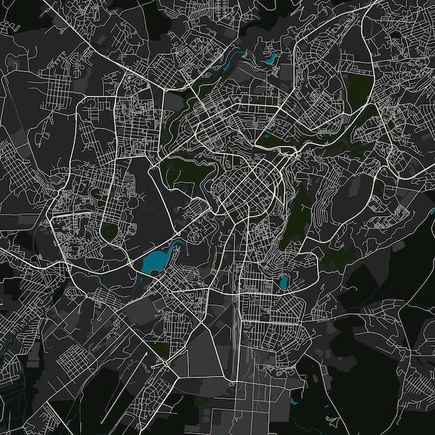 Openstreetmap의 예레반 아르메니아 벡터 지도 데이터