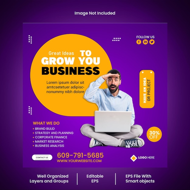 Vector vector marketing business social media banner template