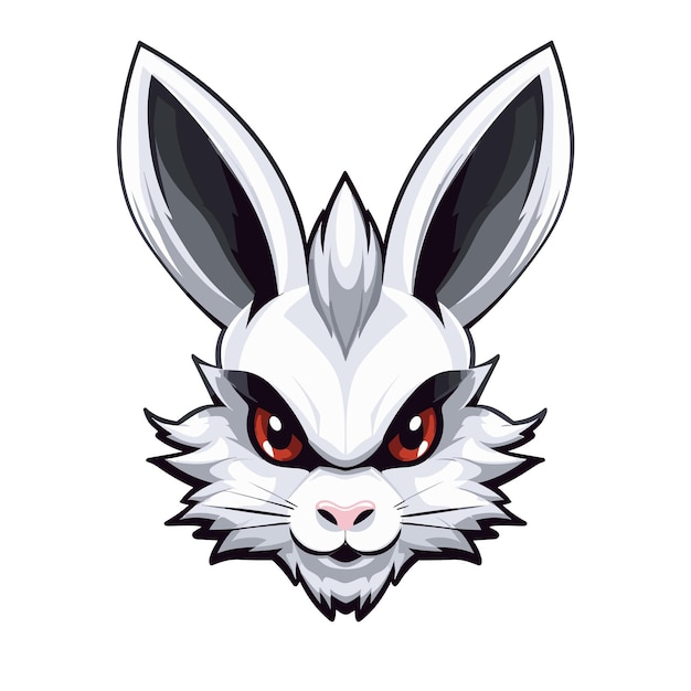 Vector mascotte logo konijn