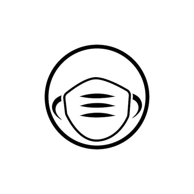 Vector mask icon illustration template design