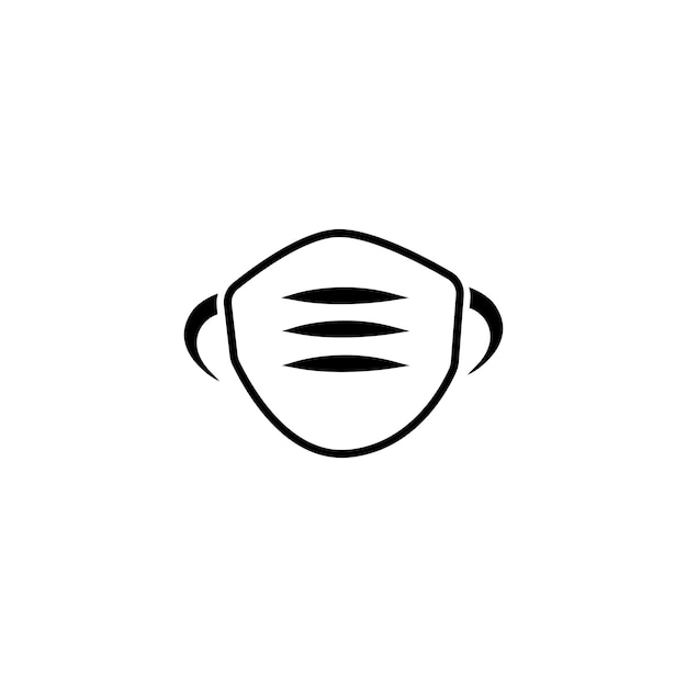 Vector masker pictogram illustratie sjabloonontwerp