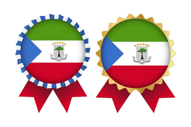 Vector Medal Set Designs of Equatorial Guinea Template