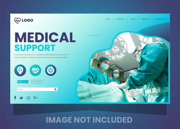 Vector vector medical healthcare web banner template