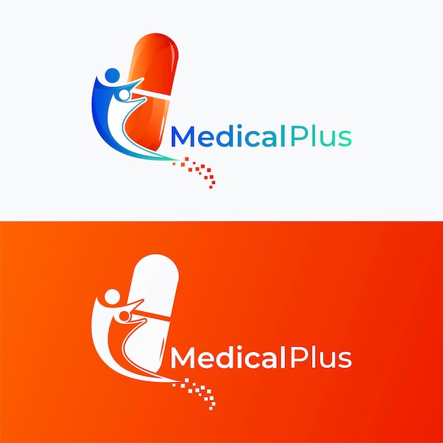 Vector medicine logo design
