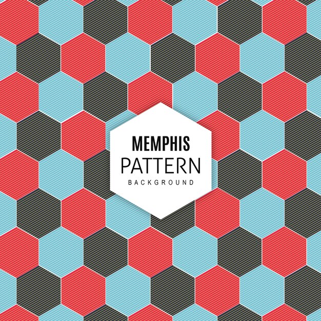 Vettore memphis pattern background