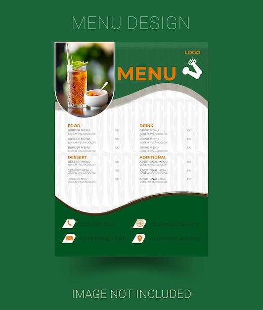 Premium Vector | Vector menu design template