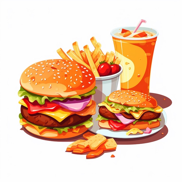 Vector menu illustratie voedsel vlees maaltijd restaurant populair set lunch icoon diner snack