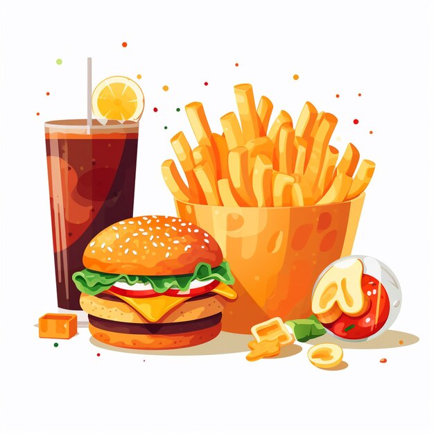 Vector vector menu illustration food meat meal restaurant popular set lunch icon dinner snack