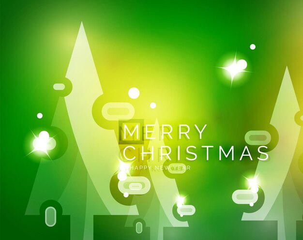 Vector Merry Christmas abstract background snowflakes in the air